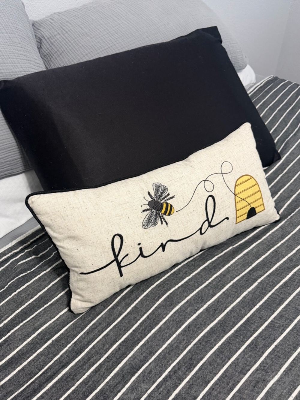 Bee Kind Throw Pillow